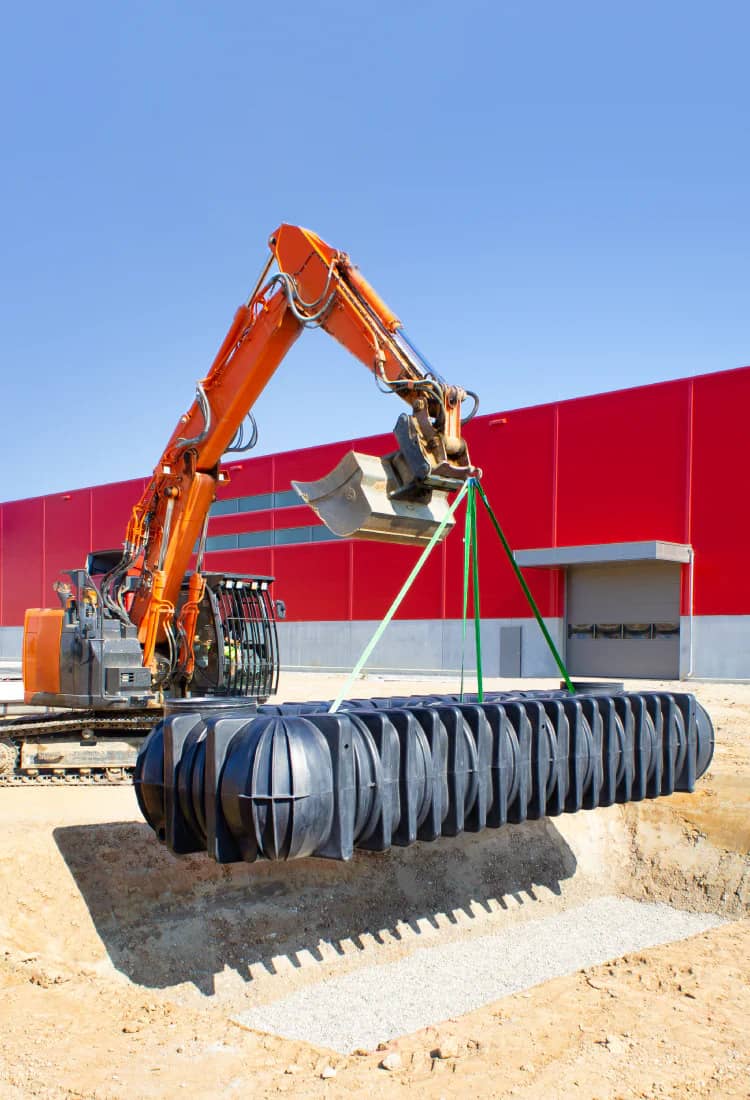 In-field water harvesting converts rainfall runoff into supplemental irrigation.