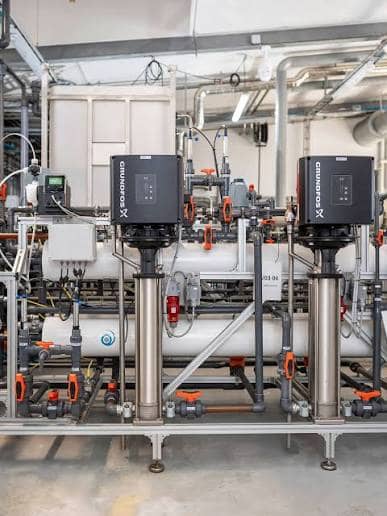 Treatment systems are designed from source water analysis, not generic specifications.