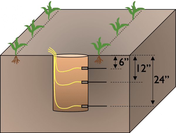 Soil moisture data replaces calendar irrigation with demand-driven scheduling.