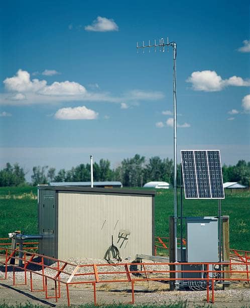 Fixed monitoring stations enable continuous compliance network operation.